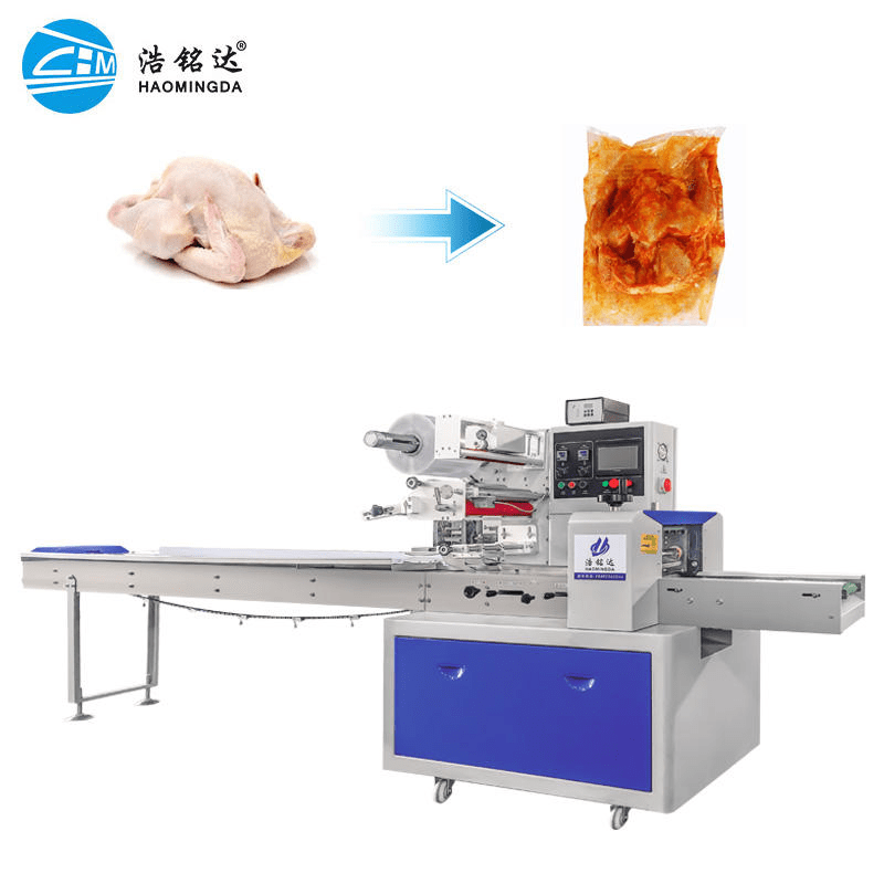 Automatic Tray Pillow Packaging for Frozen Chicken & Turkeys