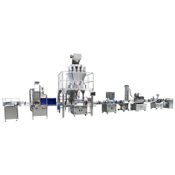 Silver Fungus Glass Bottle Filling Line