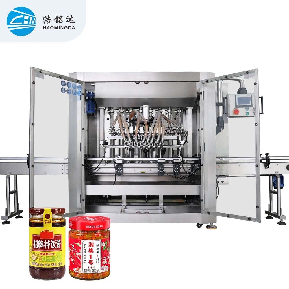 Piston-Type 8-Head Sauce Filling Machine